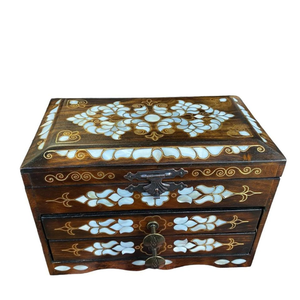 Handmade Mother of Pearl Inlay Jewelry <b>Box</b> <b>with</b> <b>Lid</b> | <b>Decorative</b> Wooden Trinket <b>Box</b> for Home & Gift Use - Product Image 6