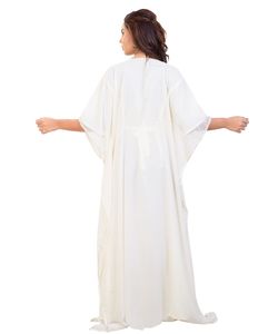 Caftán islámico marroquí de playa elegante moderno hasta el suelo de manga larga para vestido de mujer - Product Image 4