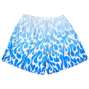 Personalizado Flame logo Sublimation Mesh Short Brand Names logo Fitness Gym Jogger Running Athletic Wear Nets Shorts para hombres - Product Image 5