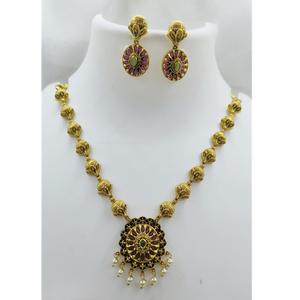 Ensemble de collier Polki Moissanite traditionnel pour les fêtes de mariage indiennes Designer fait à la main pour les femmes cadeau de fiançailles - Product Image 2