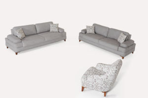 Meilleur vendeur Canapé modulaire Chesterfield moderne trois places Style italien Meubles en bois pour salon Atelier Villa - Product Image 2