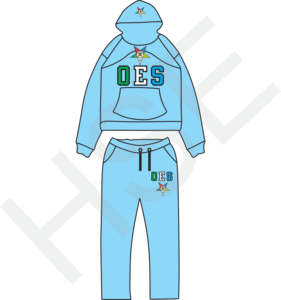 Conjunto de Dos Piezas con Logotipo OES |   Conjunto de Sudadera con Capucha y Pantalones Deportivos Multicolores para Mujer - Product Image 5