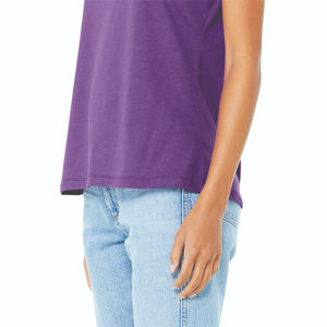 T-shirts pour femmes adultes au prix de gros avec logo personnalisé Nouveaux vêtements d'été T-shirts en polyester pour femmes - Product Image 2