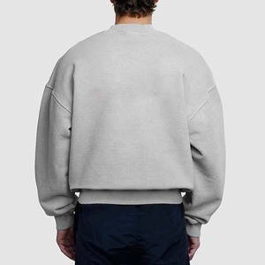 Sudadera con capucha personalizada básica de corte regular, 100% algodón grueso, con hombros caídos, lavado ácido, bordada, para invierno - Product Image 5