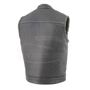 Gilet de moto en cuir respirant pour homme, grande taille, ignifuge, vêtements de sécurité sportifs - Product Image 4