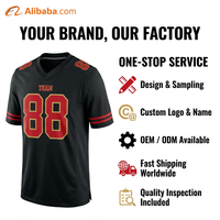 Camiseta de Fútbol Americano Personalizada, Retro, Color Antracita, Transpirable, para Verano, Tallas Grandes, Ropa Deportiva para Hombre