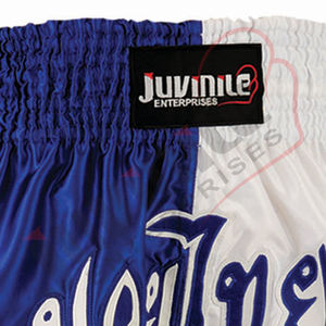 กางเกงขาสั้นเอวสูงรัดรูป ระบายอากาศได้ดี ผลิตจากโพลีเอสเตอร์ 100% สำหรับฝึกมวยไทย ปี 2025 รับสกรีนโลโก้ กางเกงมวยไทย - Product Image 3