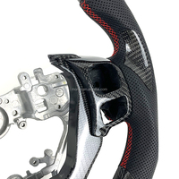 Combinaison de volant de voiture en fibre de carbone personnalisée de style course pour Lexus IS RC NX GSF 16-24 sans fonction de chauffage