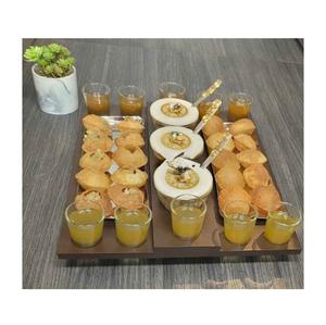 Plato de aperitivos de madera Premium para presentación de alimentos y decoración, plato de aperitivos reutilizable, bandeja para servir para uso en restaurantes - Product Image 5