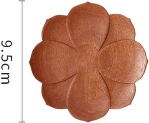 2Pcs <b>Wood</b> Pads Durable Non-Slip Coffee Mug Pad Wooden Coasters Kitchen <b>Placemat</b> Table Decoration Kitchen Accessories Tea Cup - Product Image 2