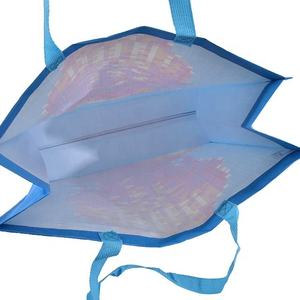 ถุงช้อปปิ้งผ้า PP ทอแบบกำหนดเองได้ พร้อมหูหิ้วขนาดตามสั่ง สำหรับบรรจุภัณฑ์อาหารและซูเปอร์มาร์เก็ต - Product Image 4