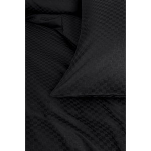 Parure de lit en coton à carreaux Ranforce ift Kiilik Nevresim Takm, motif écossais noir - Product Image 3