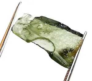 Cabujón suelto de moldavita Natural, piedra de moldavita Welo áspera, increíble moldavita pulida, regalo áspero para ella - Product Image 1