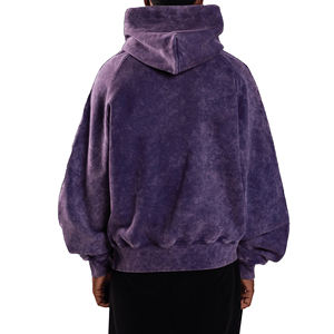 Sweat-shirts en molleton délavé BEST 2025 pour hommes, brodés, personnalisés, coupe classique, streetwear vintage, 100% coton, vert foncé, imperméable - Product Image 2