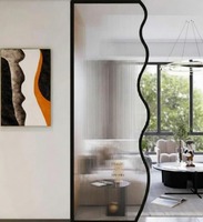 Paravent de séparation de pièce en acier à panneau unique au design côtier ultra-moderne - Cloisons décoratives translucides personnalisées pour la maison, durables