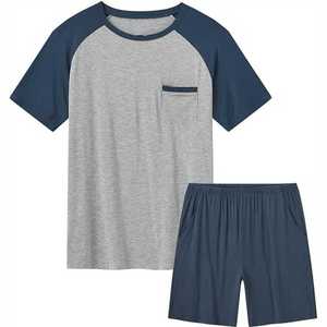 Conjunto Deportivo de Verano para Hombre, Estilo Europeo y Estadounidense, Color Sólido, Pantalones Cortos Casuales para Correr, Camiseta de Manga Corta - Product Image 1