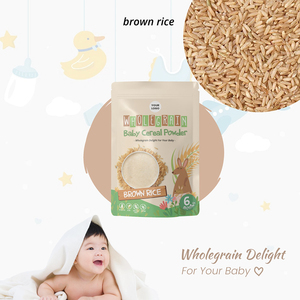 Poudre de céréales de riz brun pur à gros grains naturels (extrudée) Nourriture quotidienne pour les céréales pour bébé - Product Image 2