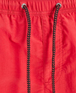 Pantalones cortos de sudor de algodón 100% de cintura alta de verano para hombre, transpirables, de secado rápido, informales, estilo deportivo, talla XS, teñidos en rojo - Product Image 4