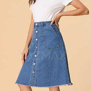 Loose <b>Soft</b> Female <b>Jeans</b> Skirt Top Selling Best Price <b>Jeans</b> Skirt Summer Use <b>Women</b> <b>Jeans</b> Skirt - Product Image 4