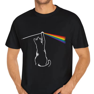 เสื้อยืดสั้นสำหรับผู้ชายผ้าฝ้าย100% แบบสั่งทำทรงหลวมน้ำหนัก260กรัม - Product Image 1