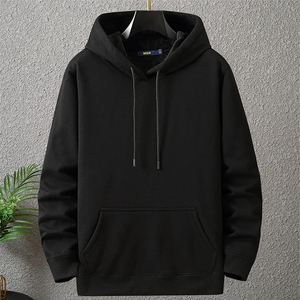 Sweat-shirt à capuche en molleton de coton French Terry, logo graphique brodé personnalisé, fabricants de sweats à capuche lestés pour hommes, imperméable - Product Image 4