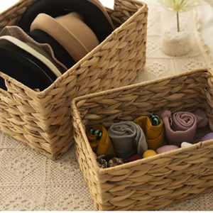 Fabricant de paniers en jacinthe d'eau naturelle Durable Léger Personnalisable OEM ODM Commandes en gros Prix d'usine Vietnam - Product Image 5