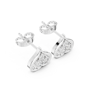 Hot Sale S925 <b>Sterling</b> <b>Silver</b> Beating Moissanite Round Pendant Stud <b>Earrings</b> for <b>Women</b> - Product Image 3