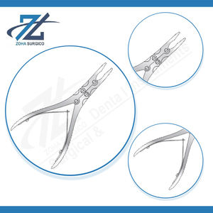 Leksell - Pinza de acción compuesta para huesos, manual, 240 mm de longitud, 3 mm de ancho, acero inoxidable quirúrgico, certificación CE, clase I, juego de instrumentos - Product Image 4