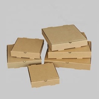 Lebensmittel qualität 8 10 12 Zoll Großhandel Falt schachtel Braune Pizzas ch achteln Mit Logo Lebensmittel verpackung zum Mitnehmen