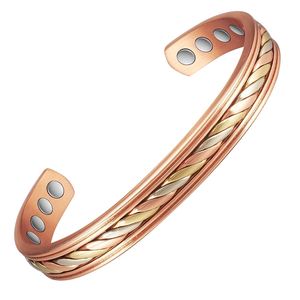 Bracelets en cuivre élégants et floraux pour hommes et femmes, très vendus, plaqués cuivre, bracelet en cuivre très vendu, emballage client - Product Image 5