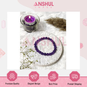 Fabriqué en Inde, qualité exceptionnelle, vente en gros, bracelets unisexes et tendance en améthyste facettée faits à la main pour les acheteurs en gros - Product Image 3