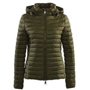 Chaqueta Acolchada Personalizada para Mujer, Chaqueta Larga con Capucha, Cierre de Cremallera, Acolchada, con Cordón Ajustable - Product Image 4