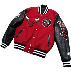 Blouson de baseball personnalisé de haute qualité en cuir brodé chenille bomber letterman varsity jacket pour hommes et femmes - Product Image 3