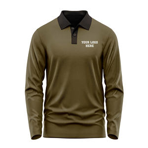 High Quality <b>Golf</b> <b>Polo</b> Shirt Men Polyester Spandex Breathable Quick Dry <b>Long</b> <b>Sleeve</b> Tour-Grade Performance Vietnam - Product Image 5