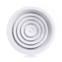 HVAC 6 "8" spirale conduit climatisation Ventilation aluminium approvisionnement réglable évent couvre amortisseur rond plafond diffuseur