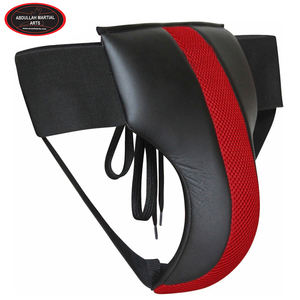 Color de contraste rojo y negro, buena venta, haga su propio logotipo personalizado, protector de ingle de boxeo de ABDULLAH MARTIAL ARTS - Product Image 2
