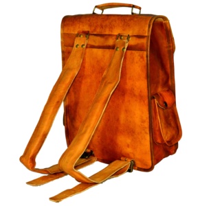 Mochila de cuero de grano completo Vintage 2023, bolsas para ordenador portátil para negocios, mochila personalizada de viaje de gran capacidad multiusos - Product Image 5