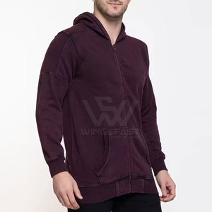 เสื้อฮู้ดผู้ชายซักกรดแบบมีซิป - Product Image 4