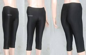 High-Waist Breathable Spandex Knitted Sport <b>Tights</b> for Women & Youth Custom Logo Gym Shorts for Summer & Winter Exercise - Product Image 2