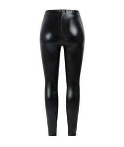 Pantalones de cuero genuino de cintura alta informales para mujer de calidad superior ODM diseño de invierno personalizado pantalón transpirable de último estilo - Product Image 2