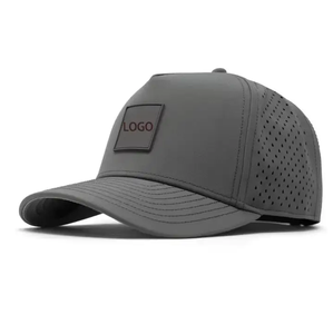 Lot de 100 casquettes de golf sportives découpées au laser à 7 panneaux, personnalisables, avec cordon, imperméables, en tissu, ajustables, unisexes, à visière plate, vente en gros - Product Image 2
