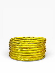 Bracelet en verre facetté de forme émeraude jaune, finition élégante, tendance pour femmes, léger, prix de gros - Product Image 3