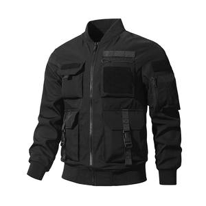 Blouson aviateur universitaire décontracté d'hiver pour hommes de grande taille, col rabattu en cuir de laine noire, broderie en chenille personnalisée, approvisionnement ODM - Product Image 5