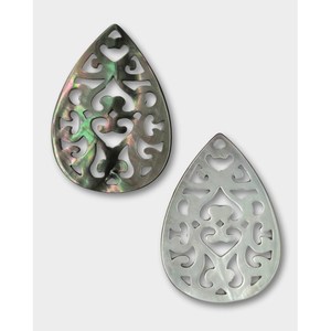 Colgante de Filigrana con Perla Negra y Madreperla - Product Image 3