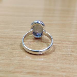 Anillo de Plata de Ley 925 de Alta Calidad con Topacio Místico Arcoíris Clásico en Forma de Corazón, Joyería Fina para Mujer, Regalo para Bodas y Fiestas - Product Image 4