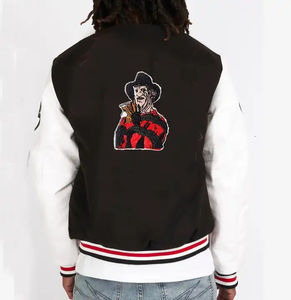 Nouvelle lettre personnalisée universitaire hommes patchs en chenille appliques baseball bombardier letterman vestes personnalisées - Product Image 3