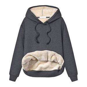 Sweat-shirt en polaire sherpa chaud et lourd pour femmes, nouvelle conception 2026 - Product Image 6