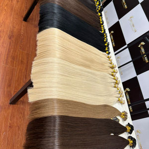 Itip Super Doble Lujo Vietnamita Remy Extensiones de cabello Ondulado profundo Un donante de color - Product Image 1