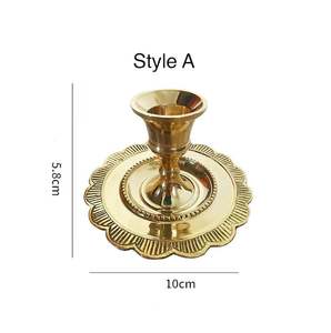 Bougeoirs en laiton Vintage Style français or laiton bougie bâton chic décorer maison festive hôtel restaurant table de mariage - Product Image 5