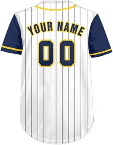 Maillot de baseball décontracté à rayures personnalisé Usine Offre Spéciale à la mode personnalisé Uniforme de baseball à la mode - Product Image 2